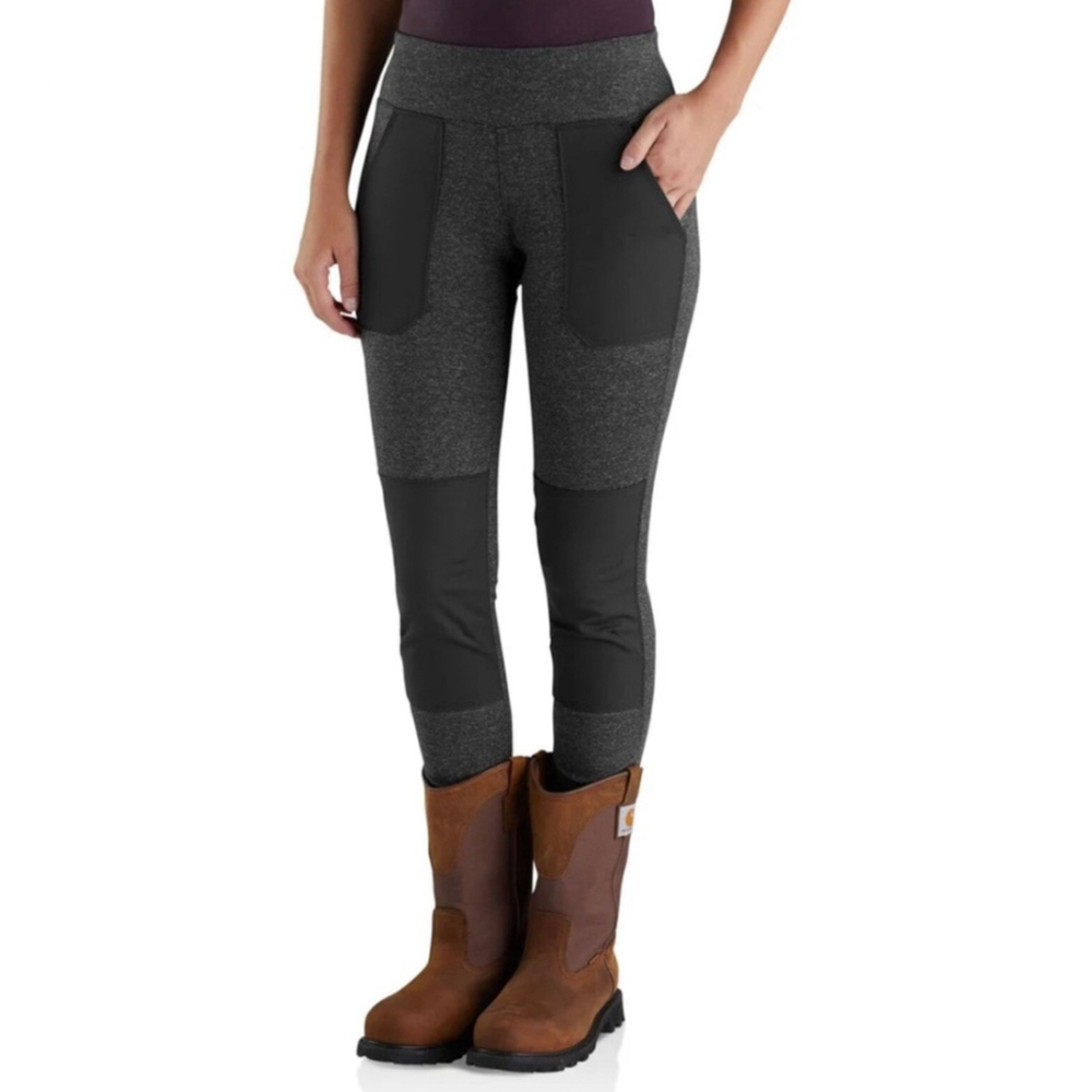 Carhartt Gray Fitted Force Carpenter Leggings Reinforced Knees Size XXL 20